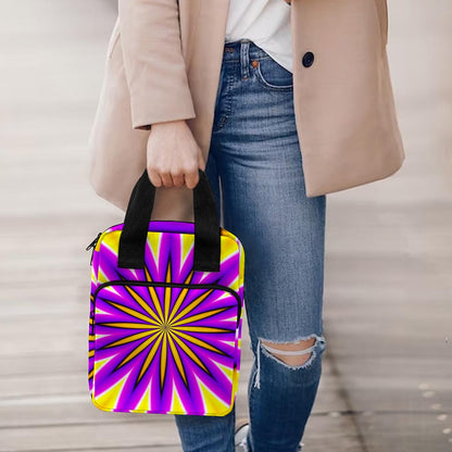 Yellow Flower Moving Optical Illusion Bible Tote Bag