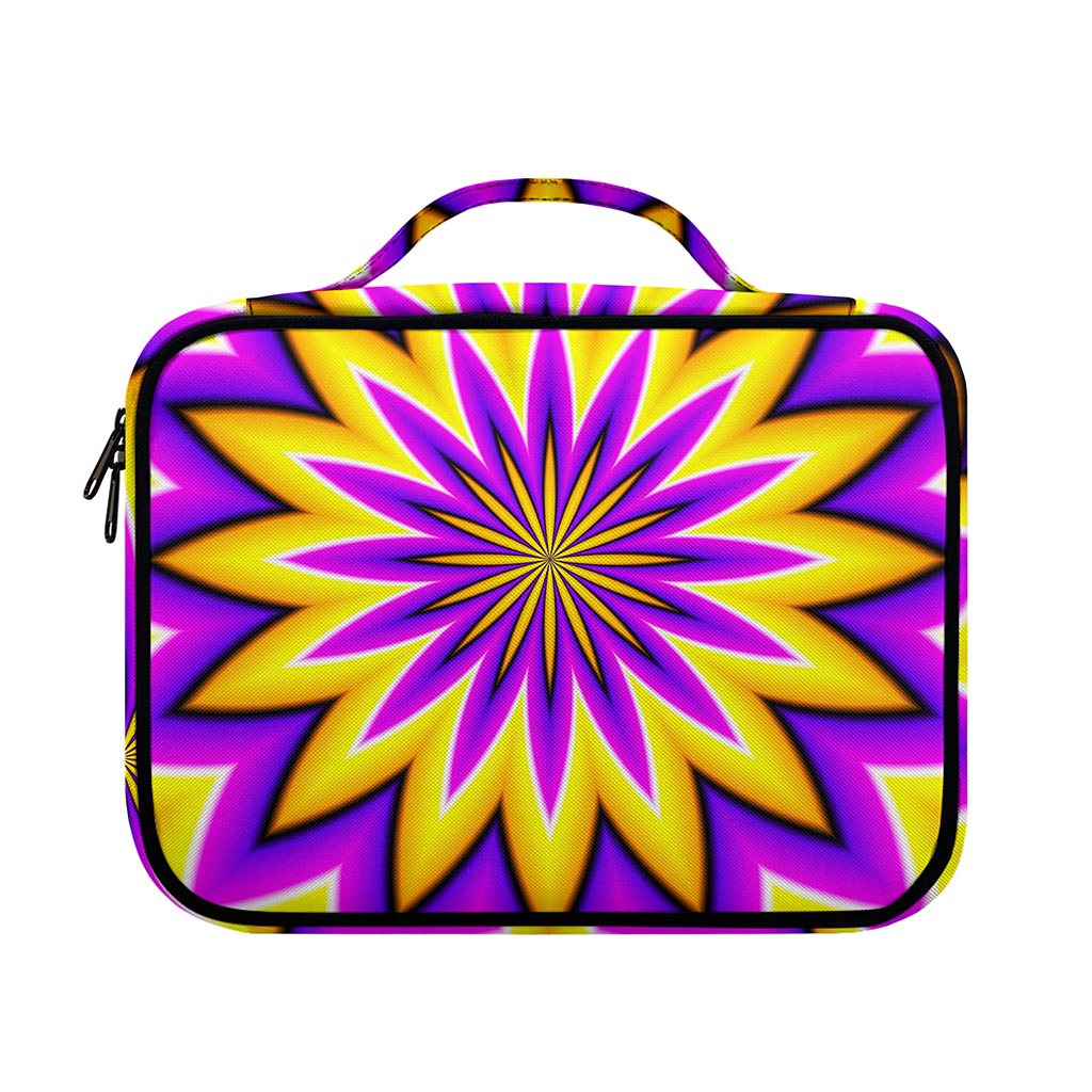 Yellow Flower Moving Optical Illusion Briefcase Bible Bag