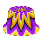 Yellow Flower Moving Optical Illusion Bucket Hat