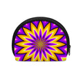 Yellow Flower Moving Optical Illusion Coin Purse