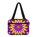 Yellow Flower Moving Optical Illusion Double Strap Bible Bag