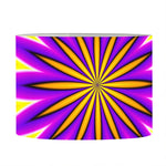 Yellow Flower Moving Optical Illusion Drum Lamp Shade