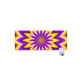 Yellow Flower Moving Optical Illusion Extended Mouse Pad