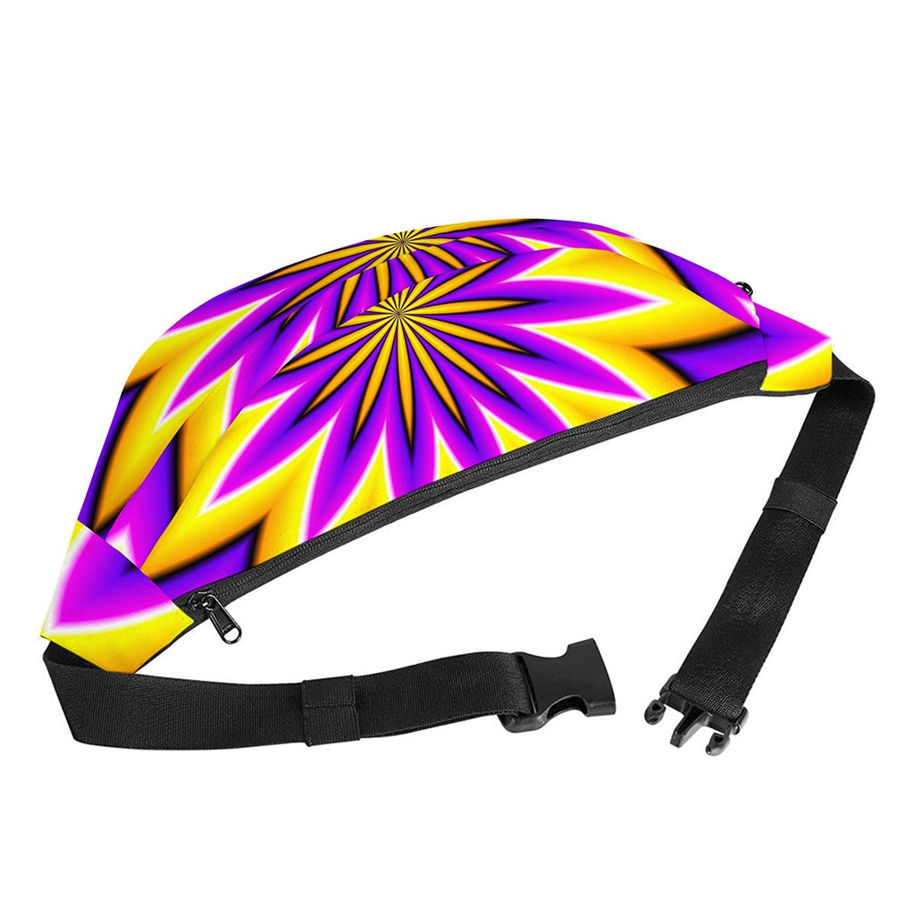 Yellow Flower Moving Optical Illusion Fanny Pack