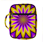 Yellow Flower Moving Optical Illusion Front Pocket Bible Bag
