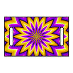 Yellow Flower Moving Optical Illusion Golf Cart Seat Cover