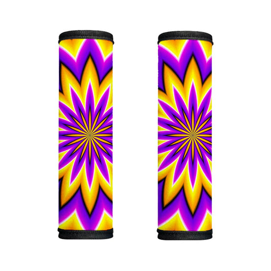 Yellow Flower Moving Optical Illusion Handle Covers