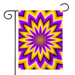 Yellow Flower Moving Optical Illusion House Flag