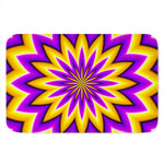Yellow Flower Moving Optical Illusion Indoor Door Mat