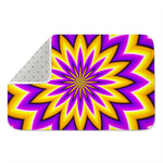 Yellow Flower Moving Optical Illusion Indoor Door Mat