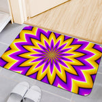 Yellow Flower Moving Optical Illusion Indoor Door Mat