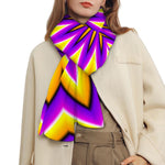 Yellow Flower Moving Optical Illusion Scarf