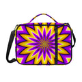 Yellow Flower Moving Optical Illusion Shoulder Strap Bible Bag
