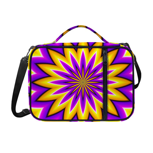 Yellow Flower Moving Optical Illusion Shoulder Strap Bible Bag