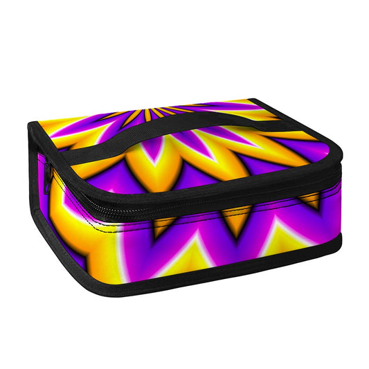 Yellow Flower Moving Optical Illusion Small Lunch Bag