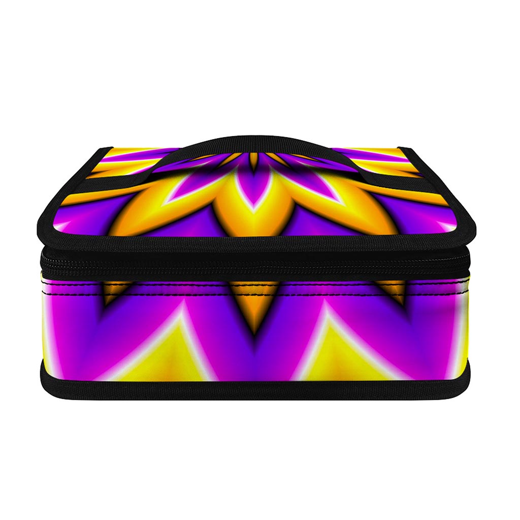 Yellow Flower Moving Optical Illusion Small Lunch Bag