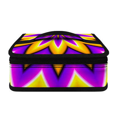 Yellow Flower Moving Optical Illusion Small Lunch Bag