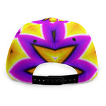 Yellow Flower Moving Optical Illusion Snapback Cap