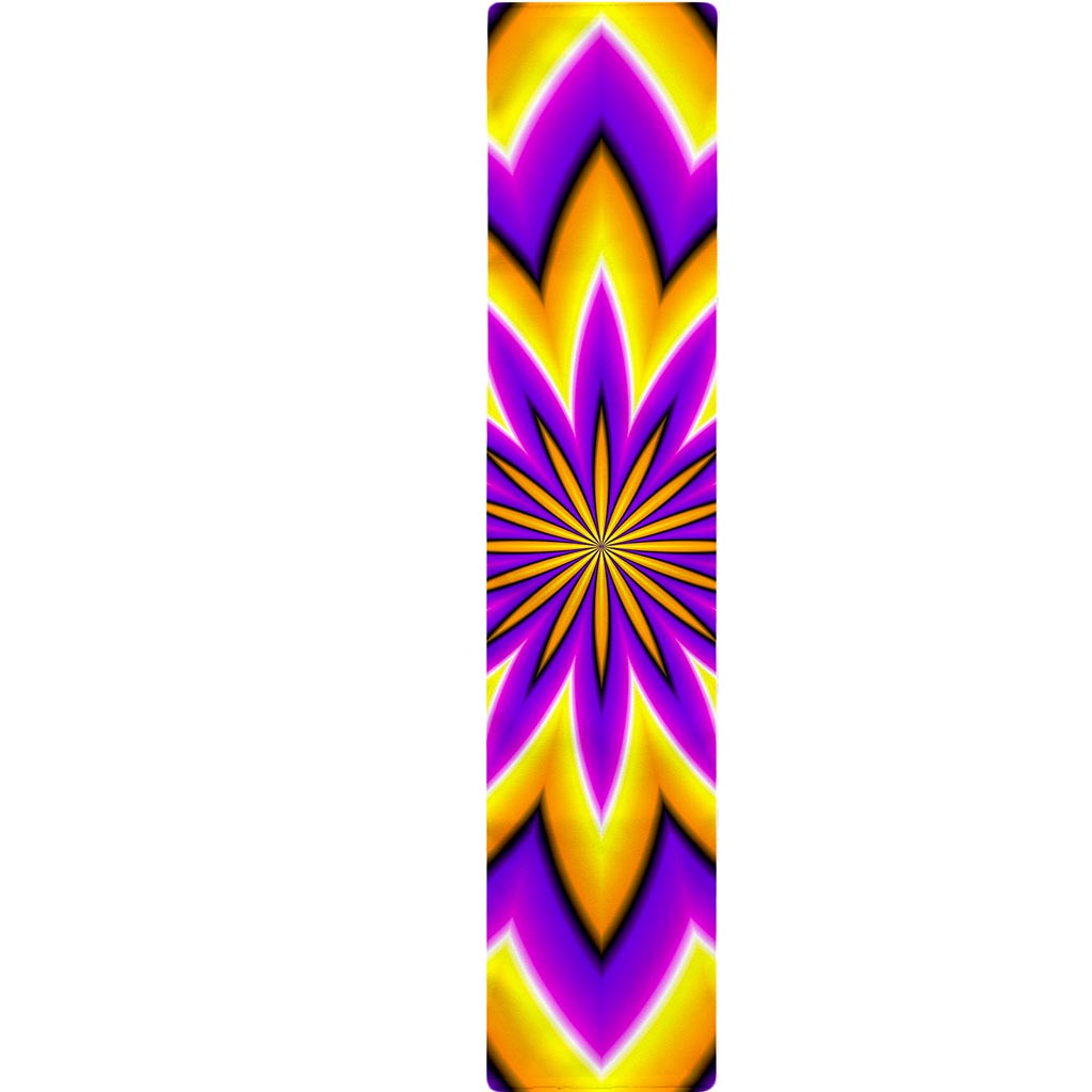 Yellow Flower Moving Optical Illusion Table Runner
