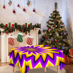 Yellow Flower Moving Optical Illusion Tablecloth