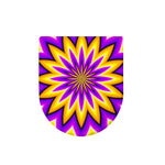 Yellow Flower Moving Optical Illusion Toilet Lid Cover