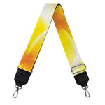 Yellow Frangipani Pattern Print Bag Strap