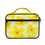 Yellow Frangipani Pattern Print Briefcase Bible Bag