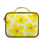 Yellow Frangipani Pattern Print Briefcase Bible Bag