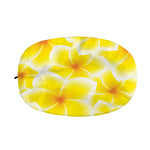 Yellow Frangipani Pattern Print Car Side Mirror Covers