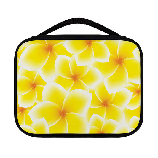 Yellow Frangipani Pattern Print Classic Bible Case