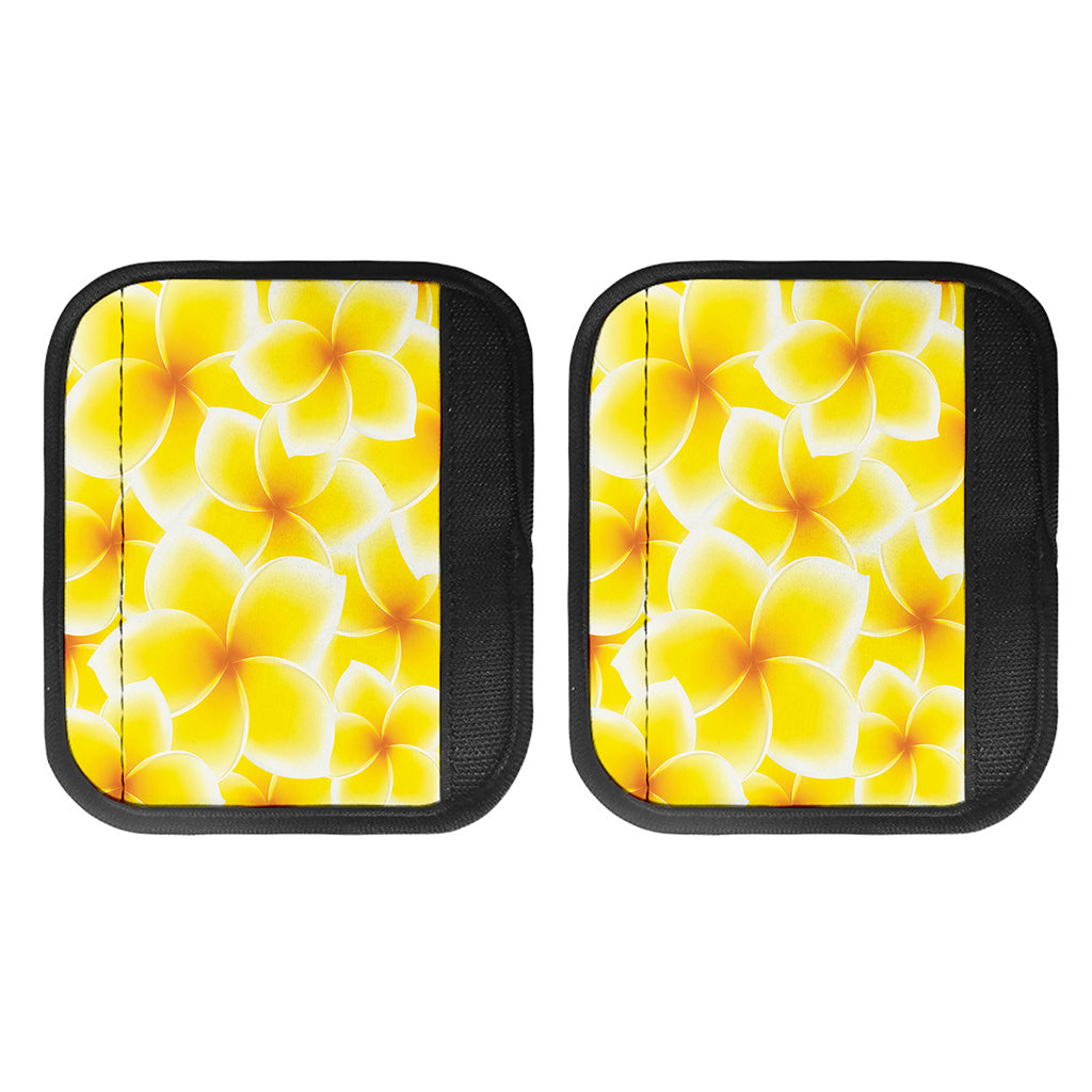Yellow Frangipani Pattern Print Handle Covers