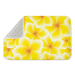 Yellow Frangipani Pattern Print Indoor Door Mat