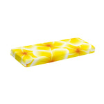 Yellow Frangipani Pattern Print Piano Keyboard Cover