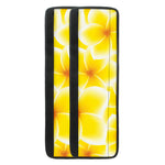 Yellow Frangipani Pattern Print Refrigerator Handle Covers