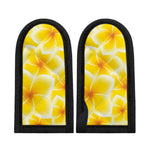 Yellow Frangipani Pattern Print Skillet Handle Cover