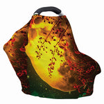 Yellow Full Moon Print Baby Seat Cover