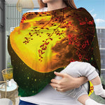 Yellow Full Moon Print Baby Seat Cover