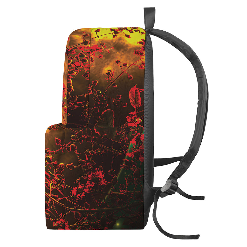 Yellow Full Moon Print Backpack