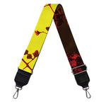 Yellow Full Moon Print Bag Strap