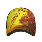 Yellow Full Moon Print Baseball Cap
