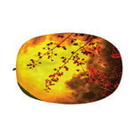 Yellow Full Moon Print Car Side Mirror Covers
