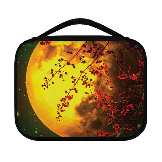 Yellow Full Moon Print Classic Bible Case