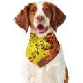 Yellow Full Moon Print Dog Bandana