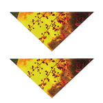 Yellow Full Moon Print Dog Bandana