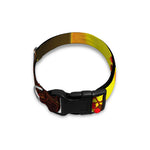 Yellow Full Moon Print Dog Collar