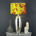 Yellow Full Moon Print Drum Lamp Shade