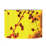 Yellow Full Moon Print Drum Lamp Shade