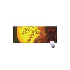 Yellow Full Moon Print Extended Mouse Pad