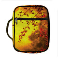 Yellow Full Moon Print Front Pocket Bible Bag