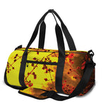 Yellow Full Moon Print Gym Bag